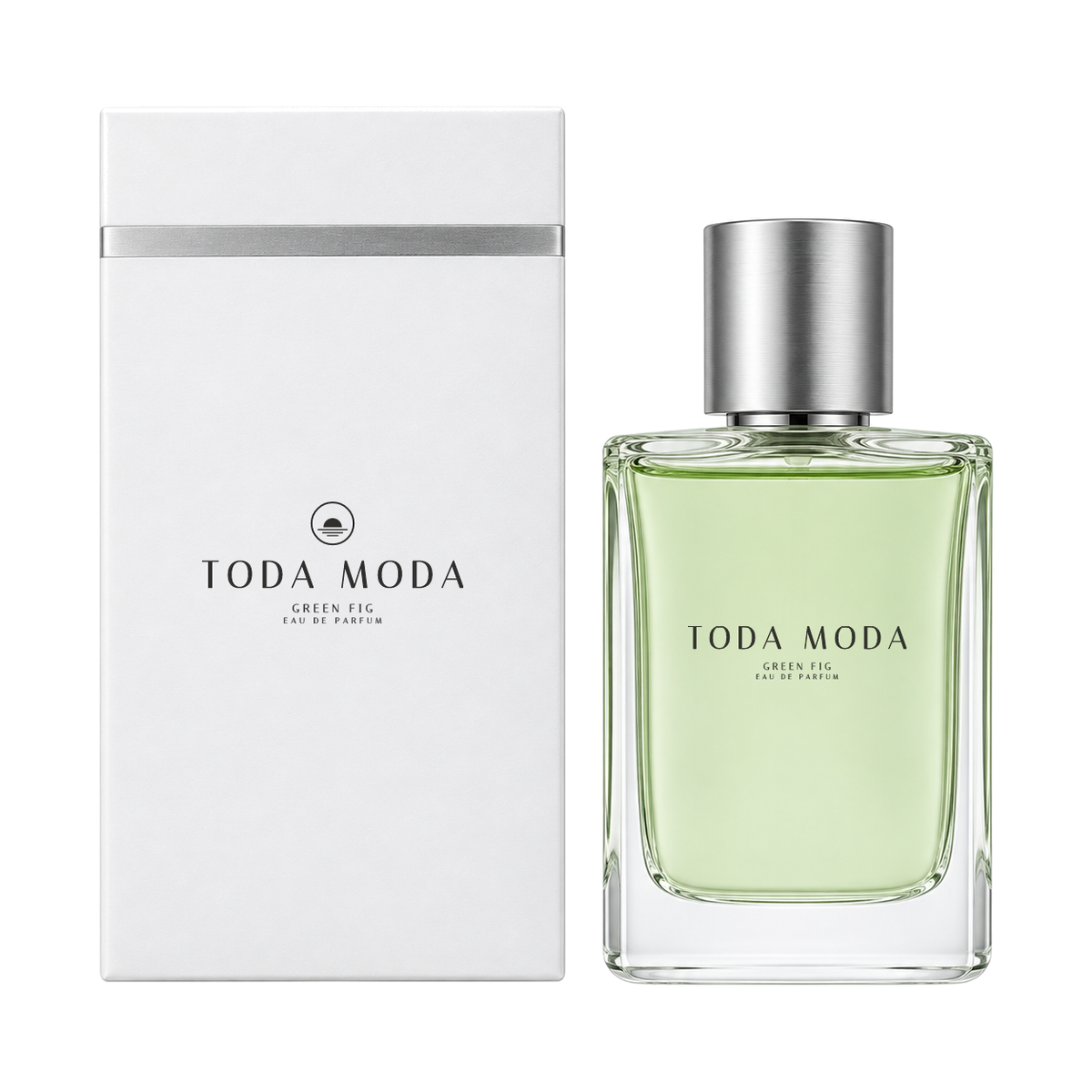 Green Fig eau de parfum bottle, with its gift box