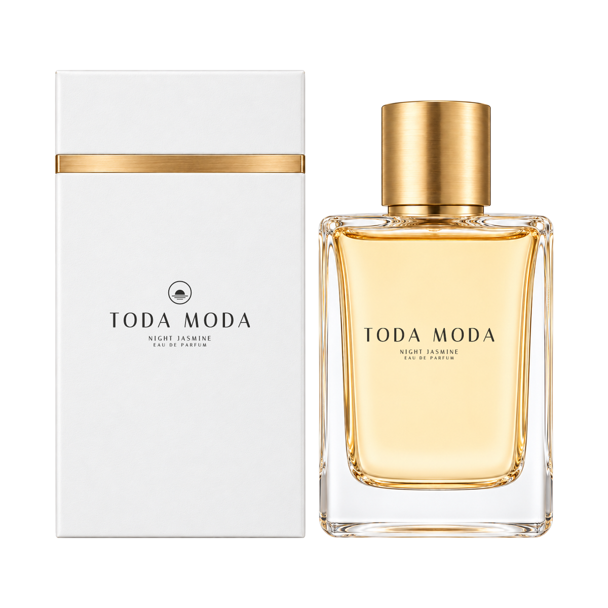 Night Jasmine eau de parfum bottle, with its gift box