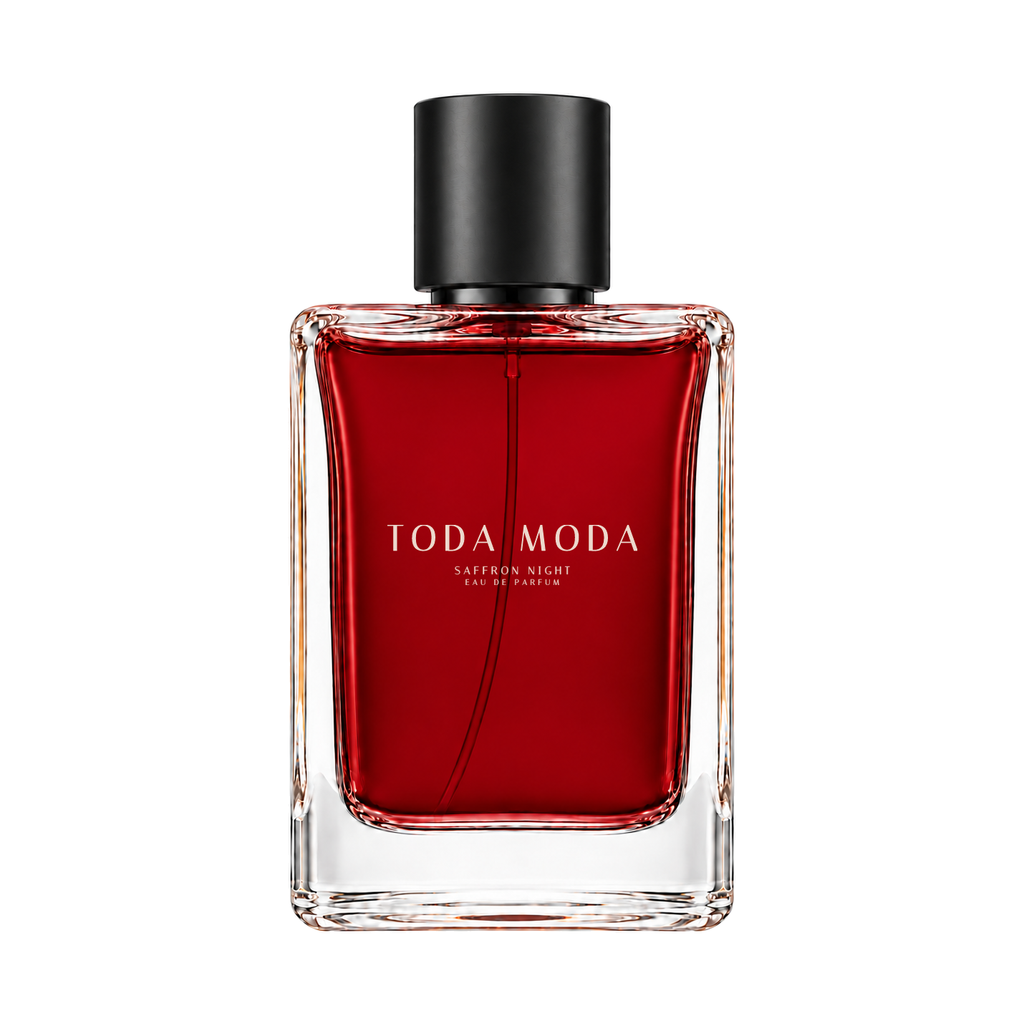 Saffron Night eau de parfum bottle, front view