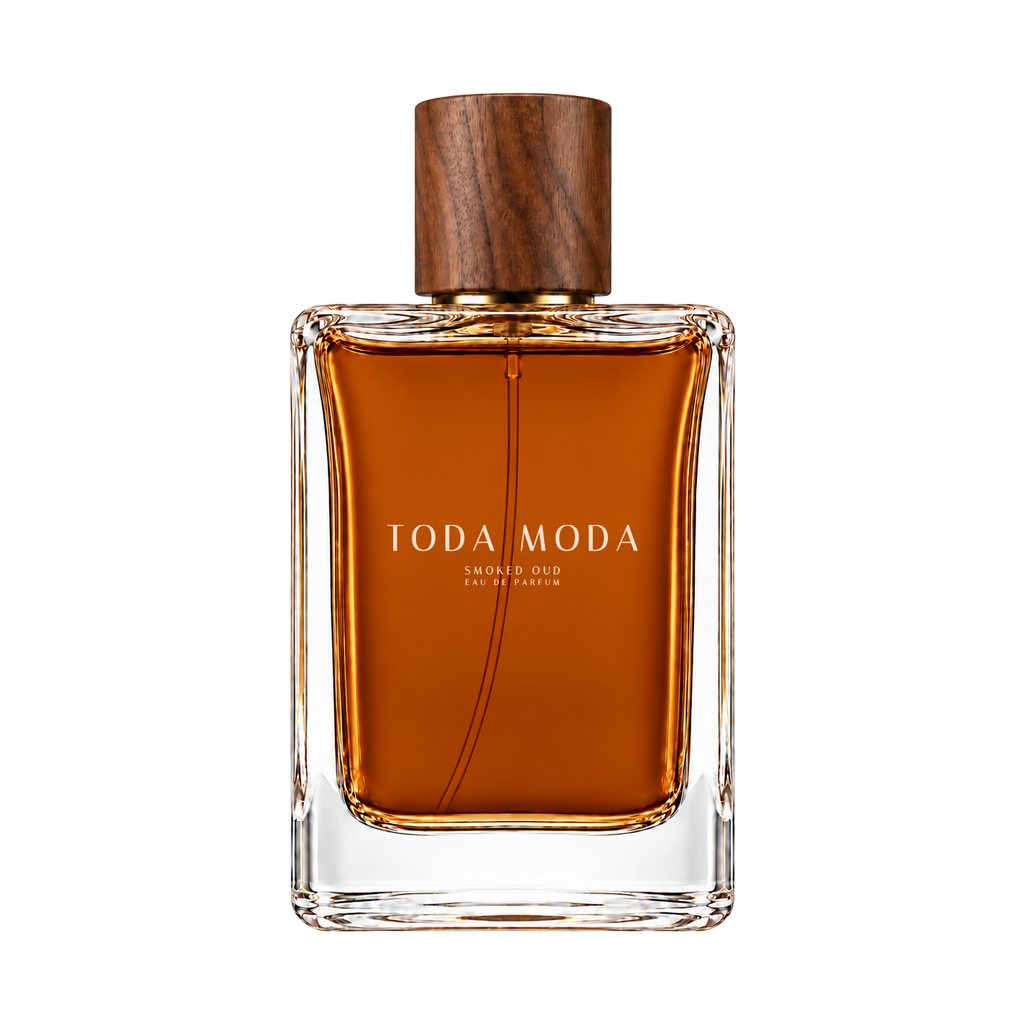 Smoked Oud eau de parfum bottle, front view