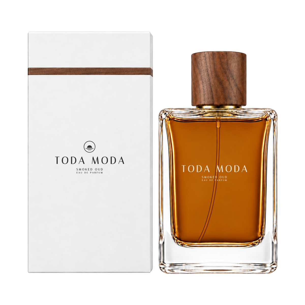 Smoked Oud eau de parfum bottle, with its gift box