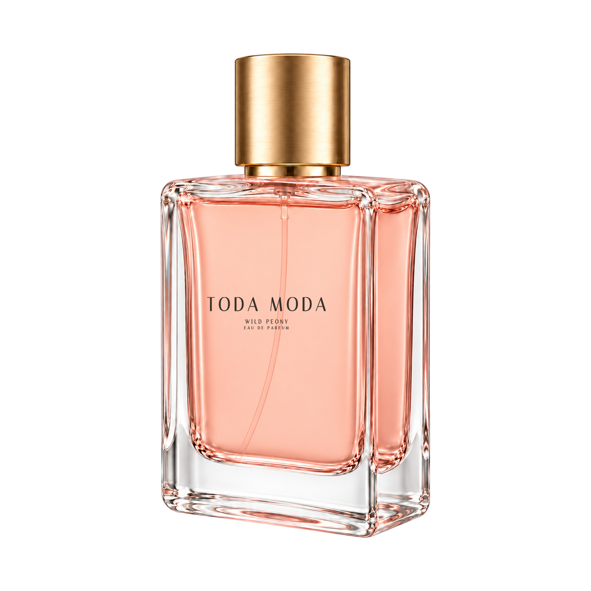 Wild Peony eau de parfum bottle, three-quarter side view